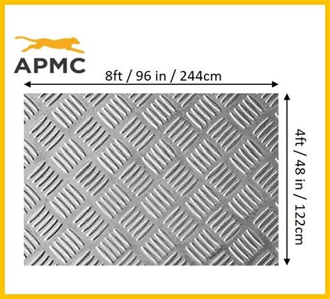 Aluminum Checkered Plates 4x8 FT (various .
